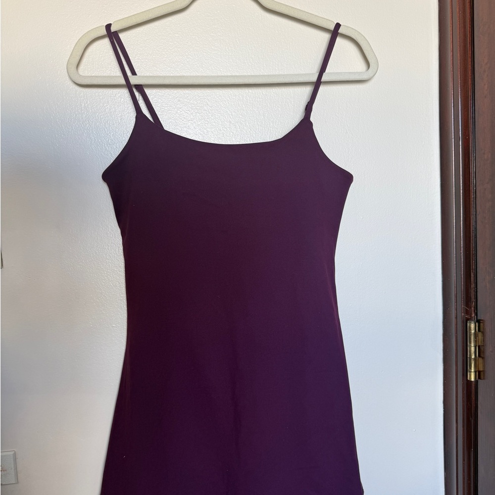 Garage Plum Spaghetti Strap Tank Dress